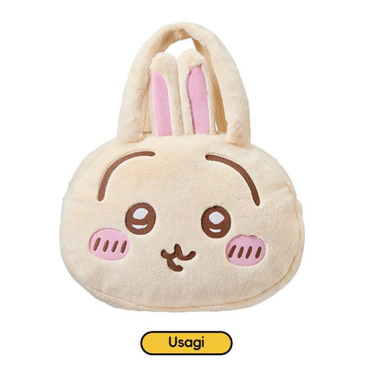 ChiiKawa X Miniso | ChiiKawa Hachiware Usagi Big Head Plush Bag - Kawaii items Room Decoration  WinnieTheBirds Toy Shop