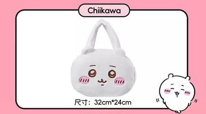ChiiKawa X Miniso | ChiiKawa Hachiware Usagi Big Head Plush Bag - Kawaii items Room Decoration  WinnieTheBirds Toy Shop