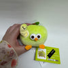 Lovely Chicken Fat Dundun Plush Doll Keychain | Vegipet Green Apple Chick - Children Gift Animal Mini Plush Doll