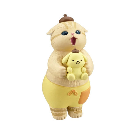Japan Kitan Club Sanrio Characters x Mofusand Part 1 | Hello Kitty My Melody Kuromi Cinnamoroll Pompompurin Hangyodon- Full Set of 6 WinnieTheBirds Toy Shop