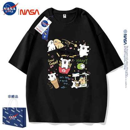 Cute Cartoon Doggie Maltese Puppy Style T-Shirt Series | Happy Puppy Tie Tie Part1 - Kawaii Fashion Items for Child & Adult