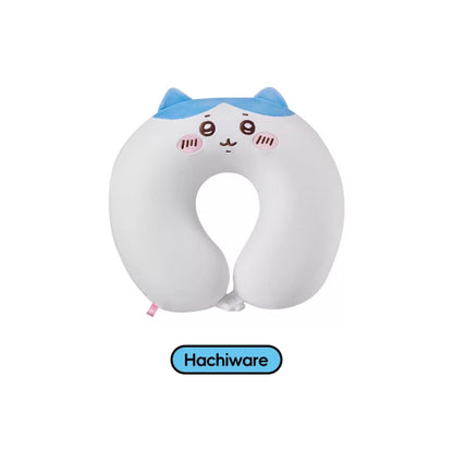 ChiiKawa X Miniso | ChiiKawa Hachiware Usagi Neck Pillow - Airplane Pillow Kawaii items Room Decoration  WinnieTheBirds Toy Shop