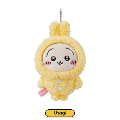 ChiiKawa X Miniso | ChiiKawa Hachiware Usagi Pajamas Keychain - Kawaii items Room Decoration doll  WinnieTheBirds Toy Shop