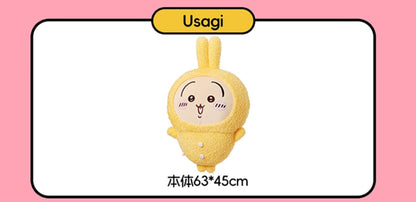 ChiiKawa X Miniso | ChiiKawa Hachiware Usagi Pajamas Giant Plush Doll - Kawaii items Room Decoration doll