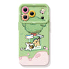 Cute Cartoon Doggie Maltese Puppy Silicon Phone Case | Sping Time Selfie with Strap - Phone Case Samsung Galaxy S26 S25 S24 S23 S22 S21 FE Ultra Edge