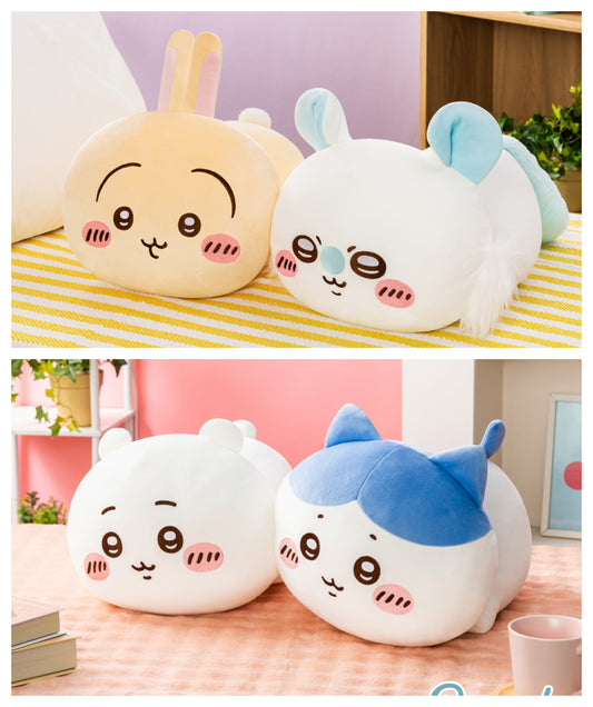 Japan ChiiKawa Cute Lay Down Series | ChiiKawa Hachiware Usagi Momonga Big 40cm Plush Lay Down Doll Kawaii items Room Decoration doll