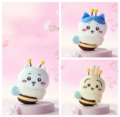 ChiiKawa X Miniso Sakura Series | ChiiKawa Hachiware Usagi Honey Bee Costume Plush Hair Clip Kawaii Items Room Decoration Item