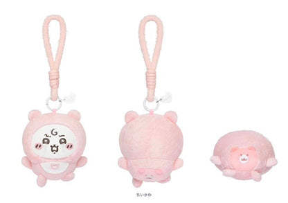 Japan ChiiKawa Kiramekko Baby Series | ChiiKawa Hachiware Usagi Momonga Kurimanju Rakko Shisa Crab Cute Plush Doll with Plastic Face Keychain - Kawaii items Room Decoration Doll