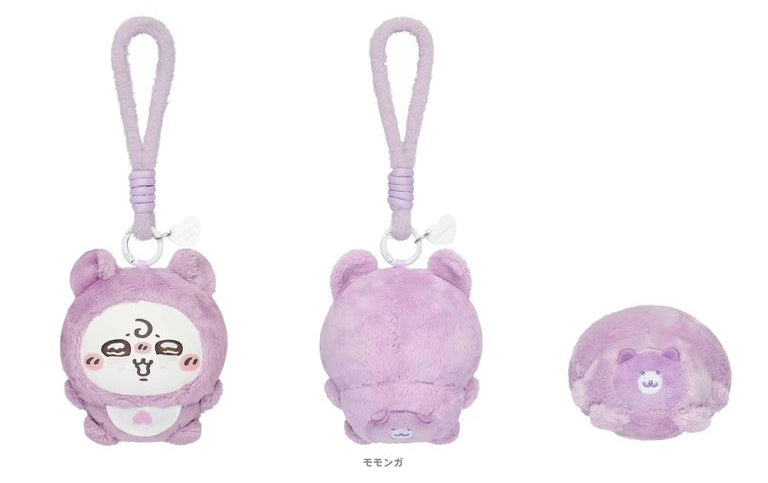 Japan ChiiKawa Kiramekko Baby Series | ChiiKawa Hachiware Usagi Momonga Kurimanju Rakko Shisa Crab Cute Plush Doll with Plastic Face Keychain - Kawaii items Room Decoration Doll