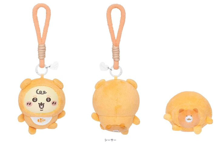 Japan ChiiKawa Kiramekko Baby Series | ChiiKawa Hachiware Usagi Momonga Kurimanju Rakko Shisa Crab Cute Plush Doll with Plastic Face Keychain - Kawaii items Room Decoration Doll