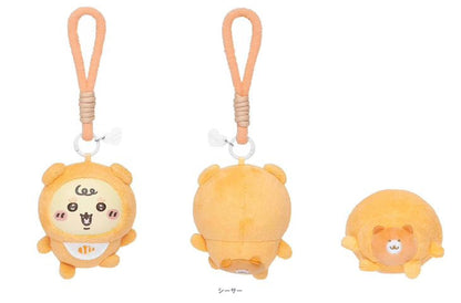 Japan ChiiKawa Kiramekko Baby Series | ChiiKawa Hachiware Usagi Momonga Kurimanju Rakko Shisa Crab Cute Plush Doll with Plastic Face Keychain - Kawaii items Room Decoration Doll