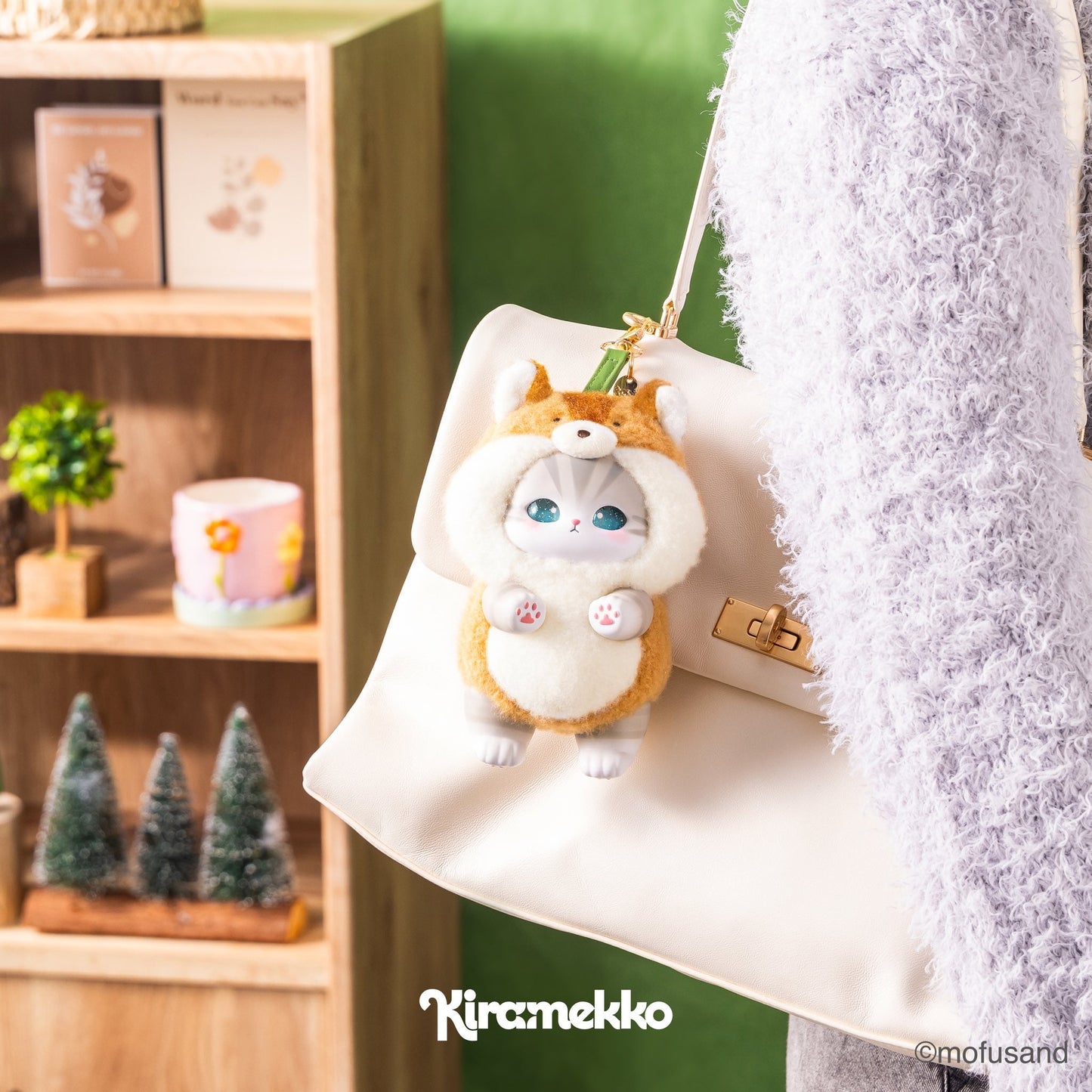 [Pre Order] Japan Mofusand Kiramekko Nordic Kittens Series | Mofusand Cute Plush Doll with Plastic Face Keychain - Kawaii items Room Decoration Doll