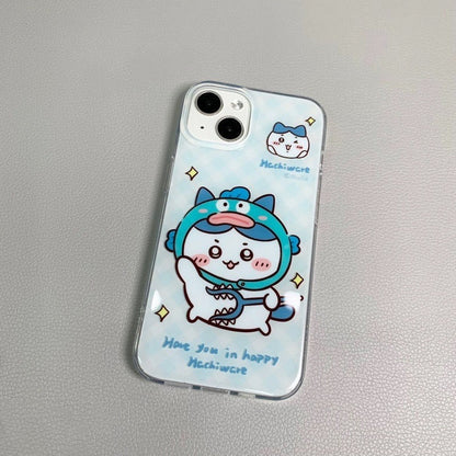 Japanese Cartoon ChiiKawa Hachiware Usagi X Kirby Hangyodon iPhone Case 11 12 13 14 15 Pro Promax WinnieTheBirds Toy Shop