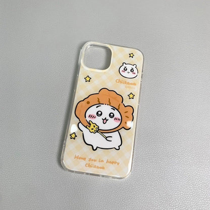 Japanese Cartoon ChiiKawa Hachiware Usagi X Kirby Hangyodon iPhone Case 11 12 13 14 15 Pro Promax WinnieTheBirds Toy Shop