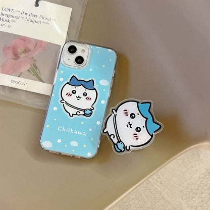 Japanese Cartoon ChiiKawa Hachiware Usagi with Stand iPhone Case 11 12 13 14 15 16 Pro Promax WinnieTheBirds Toy Shop