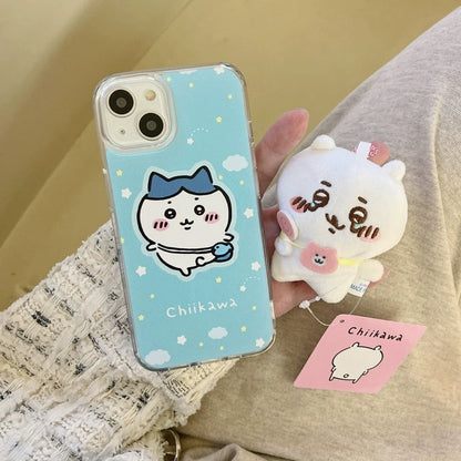 Japanese Cartoon ChiiKawa Hachiware Usagi with Stand iPhone Case 11 12 13 14 15 16 Pro Promax WinnieTheBirds Toy Shop