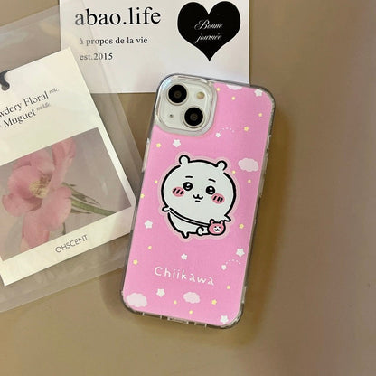 Japanese Cartoon ChiiKawa Hachiware Usagi with Stand iPhone Case 11 12 13 14 15 16 Pro Promax WinnieTheBirds Toy Shop