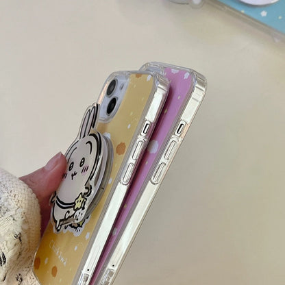 Japanese Cartoon ChiiKawa Hachiware Usagi with Stand iPhone Case 11 12 13 14 15 16 Pro Promax WinnieTheBirds Toy Shop