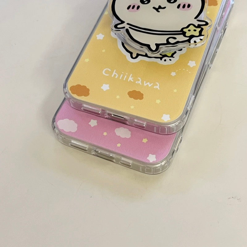 Japanese Cartoon ChiiKawa Hachiware Usagi with Stand iPhone Case 11 12 13 14 15 16 Pro Promax WinnieTheBirds Toy Shop