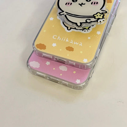 Japanese Cartoon ChiiKawa Hachiware Usagi with Stand iPhone Case 11 12 13 14 15 16 Pro Promax WinnieTheBirds Toy Shop