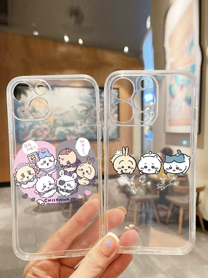Japanese Cartoon Chiikawa | Xmas Drawing Falling - Soft iPhone Case PLUS SE2 XS XR X 11 12 13 14 15 16 Pro Promax 12mini 13mini WinnieTheBirds Toy Shop