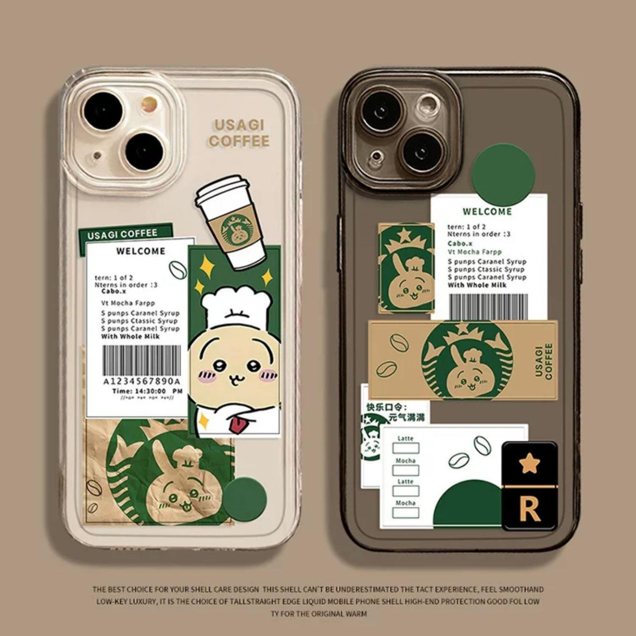Japanese Cartoon ChiiKawa Coffee Shop | Usagi Chef - iPhone Case XS 11 12 13 14 15 16 Pro Promax mini WinnieTheBirds Toy Shop