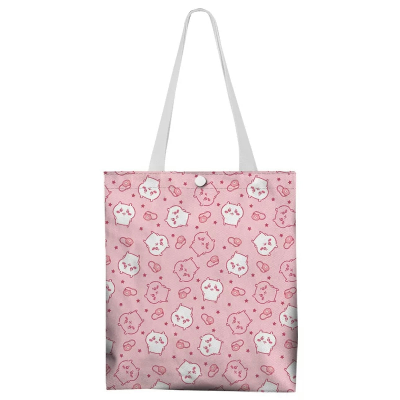 Japanese Cartoon Chiikawa Canvas Tote Bag | Full Screen ChiiKawa Hachiware Usagi - Shopping Shoulder Tote Bag WinnieTheBirds Toy Shop