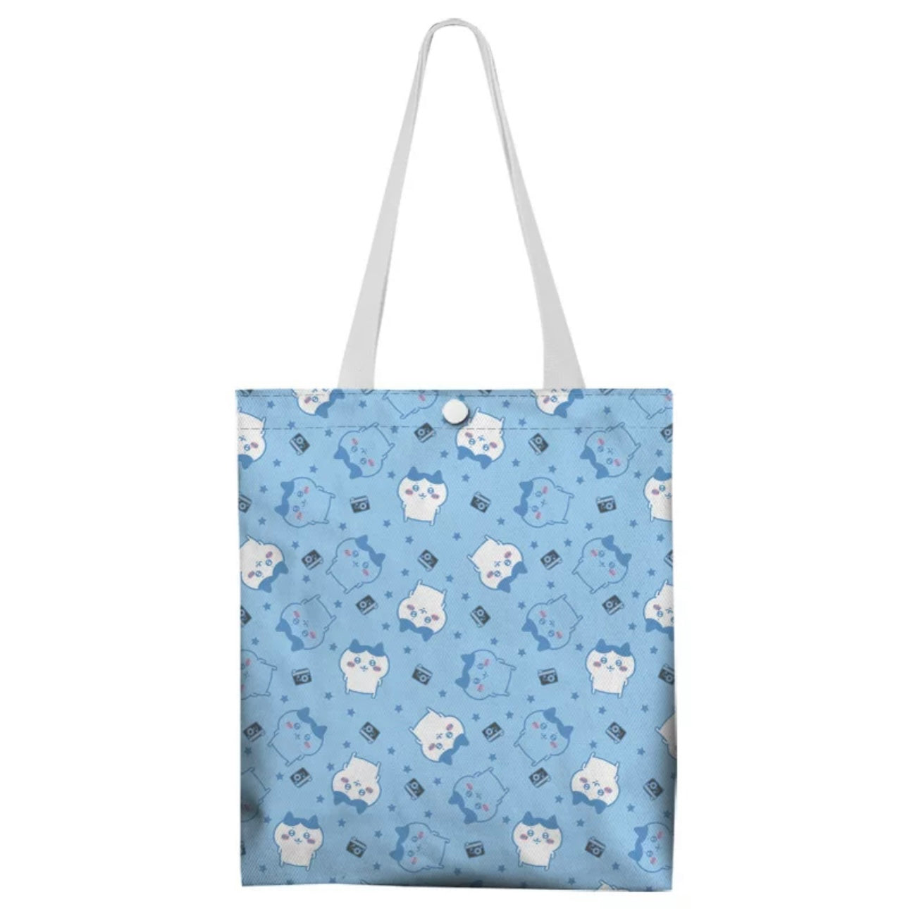 Japanese Cartoon Chiikawa Canvas Tote Bag | Full Screen ChiiKawa Hachiware Usagi - Shopping Shoulder Tote Bag WinnieTheBirds Toy Shop