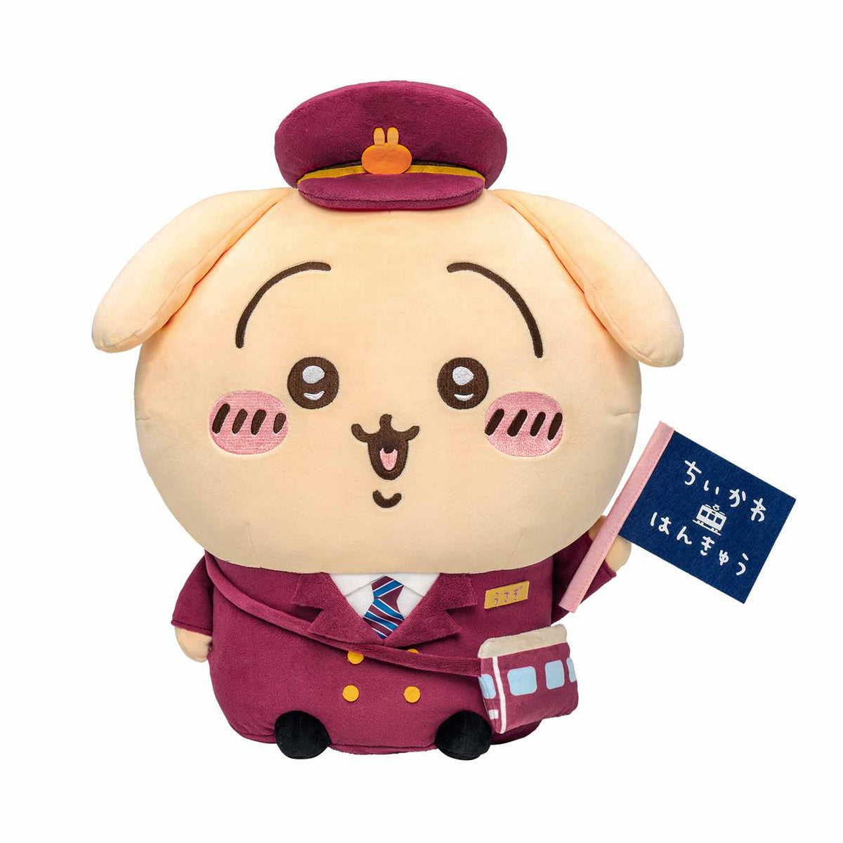 Japan Chiikawa X Hankyu Railway | Train Steward ChiiKawa Hachiware Usagi - 50cm Giant Plush Doll Kawaii items Room Decoration WinnieTheBirds Toy Shop