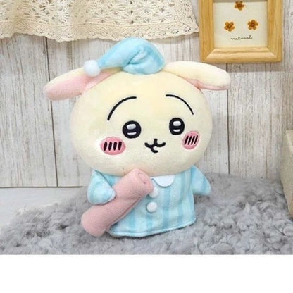 Japan ChiiKawa Pajamas Party | ChiiKawa Hachiware Usagi - Mini Plush Doll 10cm Keychain WinnieTheBirds Toy Shop