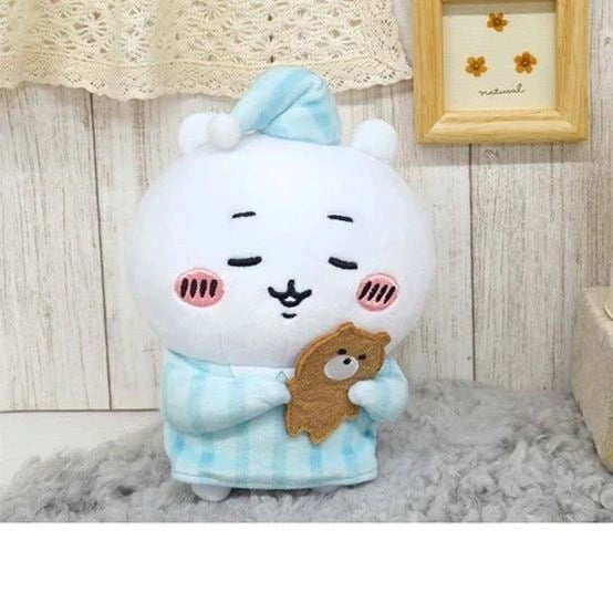 Japan ChiiKawa Pajamas Party | ChiiKawa Hachiware Usagi - Mini Plush Doll 10cm Keychain WinnieTheBirds Toy Shop