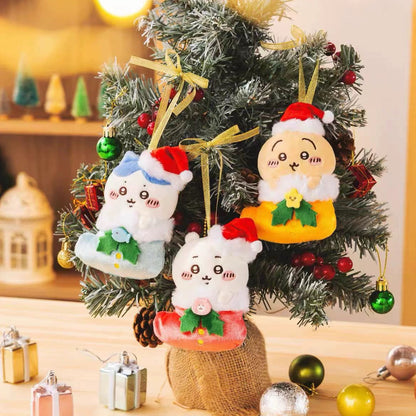 Japan ChiiKawa Merry Chrismas Edition | ChiiKawa Hachiware Usagi - Mini Plush Doll keychain WinnieTheBirds Toy Shop