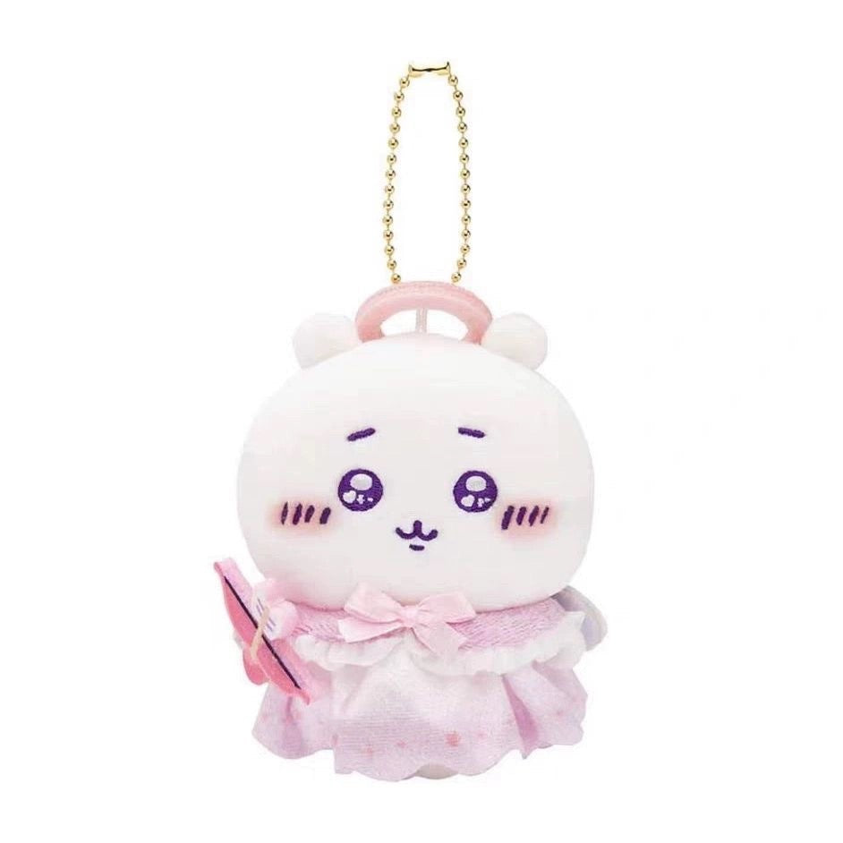 Japan ChiiKawa Lolita & Gothic Angel Devil | ChiiKawa Hachiware Usagi Momonga Rakko Shisa Kurimanju - Mini Plush Doll keychain