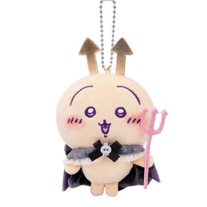 Japan ChiiKawa Lolita & Gothic Angel Devil | ChiiKawa Hachiware Usagi Momonga Rakko Shisa Kurimanju - Mini Plush Doll keychain WinnieTheBirds Toy Shop