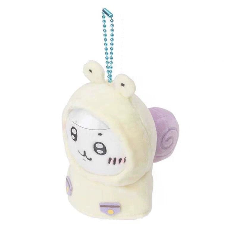 Japan ChiiKawa Rainny Day Raincoat Keychain | ChiiKawa Hachiware Usagi - Mini Plush Doll WinnieTheBirds Toy Shop