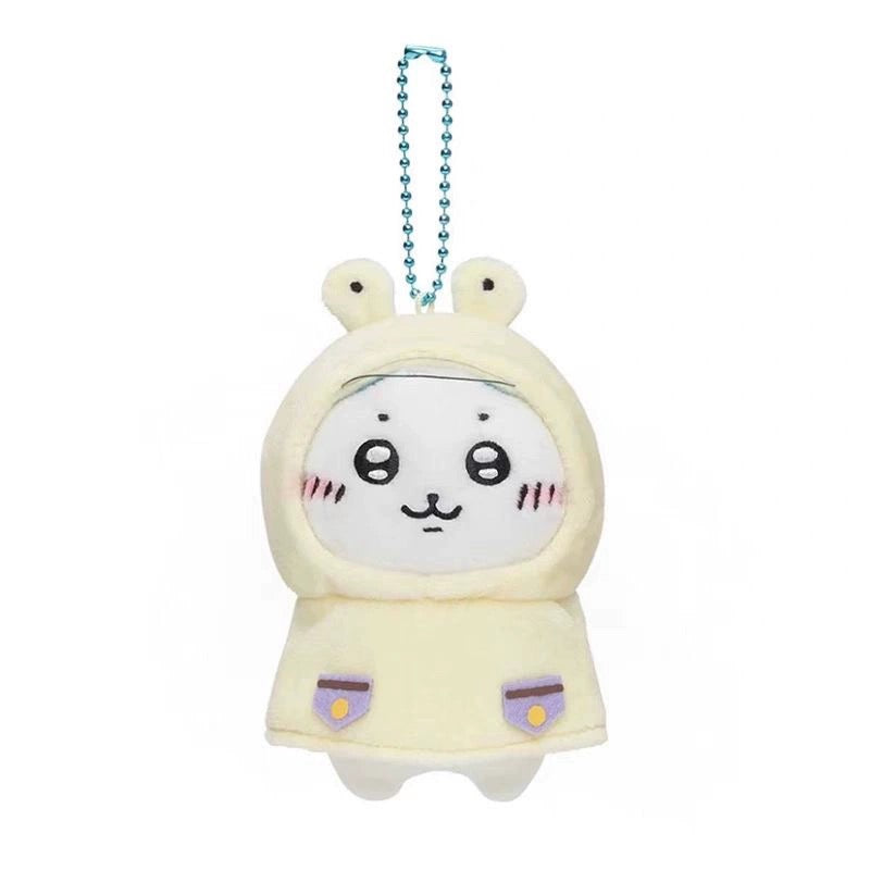Japan ChiiKawa Rainny Day Raincoat Keychain | ChiiKawa Hachiware Usagi - Mini Plush Doll WinnieTheBirds Toy Shop