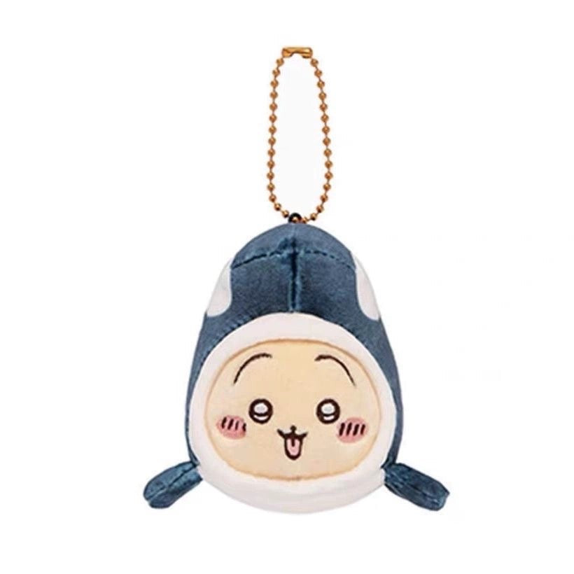 Japan ChiiKawa Aquarium Limited Keychain | Shark & Whale ChiiKawa Hachiware Usagi - Mini Plush Doll WinnieTheBirds Toy Shop