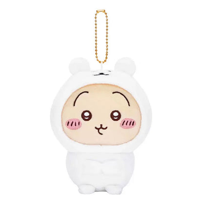 Japanese Cartoon ChiiKawa X Nagano White Bear Keychain | ChiiKawa Hachiware Usagi - Mini Plush Doll WinnieTheBirds Toy Shop