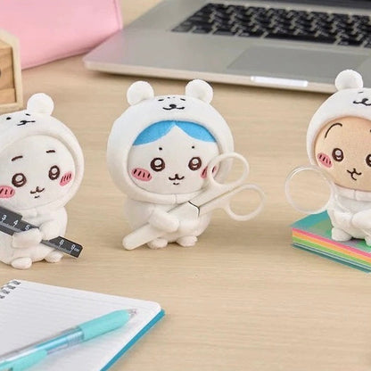 Japanese Cartoon ChiiKawa X Nagano White Bear Keychain | ChiiKawa Hachiware Usagi - Mini Plush Doll