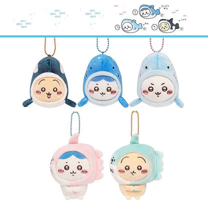 Japan ChiiKawa Aquarium Limited | Wheel Fish ChiiKawa Hachiware Usagi - Mini Plush Doll keychain WinnieTheBirds Toy Shop