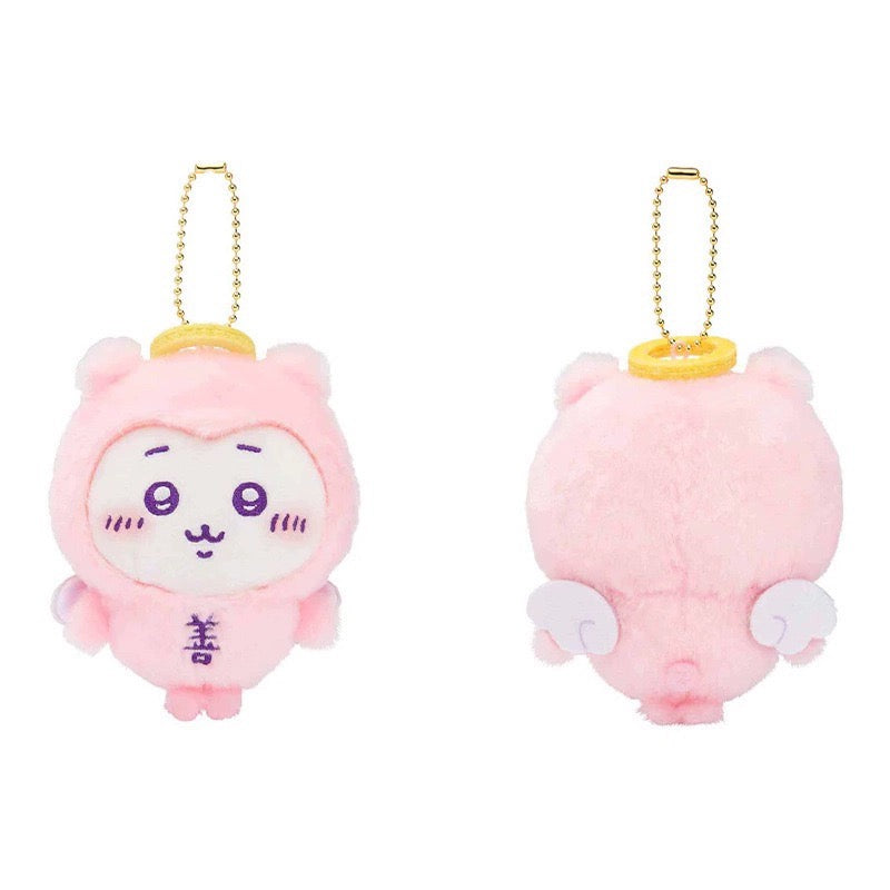 Japan ChiiKawa Angel Pink Devil Purple Keychain | ChiiKawa Hachiware Usagi Momonga Kurimanju Shisa - Mini Plush Doll WinnieTheBirds Toy Shop