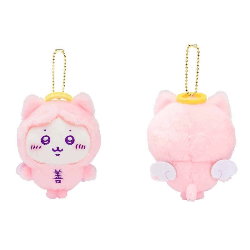 Japan ChiiKawa Angel Pink Devil Purple Keychain | ChiiKawa Hachiware Usagi Momonga Kurimanju Shisa - Mini Plush Doll WinnieTheBirds Toy Shop