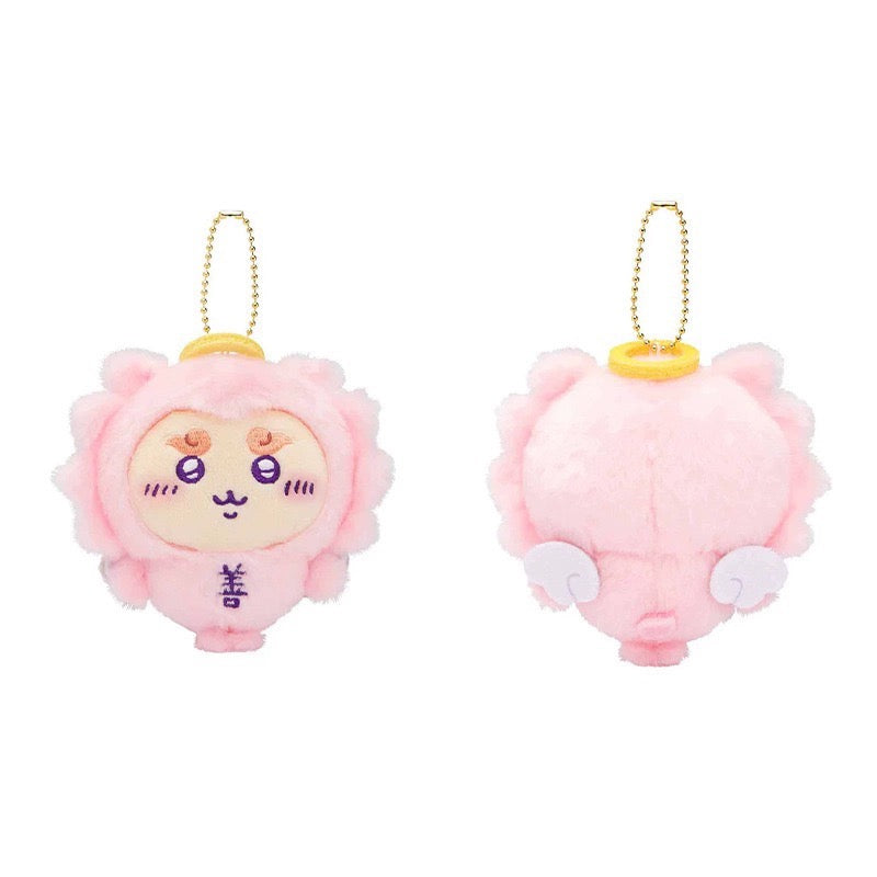 Japan ChiiKawa Angel Pink Devil Purple Keychain | ChiiKawa Hachiware Usagi Momonga Kurimanju Shisa - Mini Plush Doll WinnieTheBirds Toy Shop