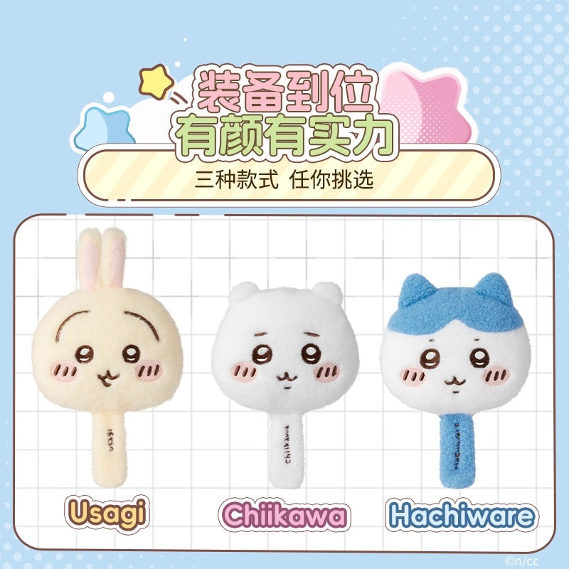 ChiiKawa X Miniso | ChiiKawa Hachiware Usagi Hand Plush Mirror - Kawaii Items  WinnieTheBirds Toy Shop