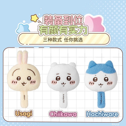 ChiiKawa X Miniso | ChiiKawa Hachiware Usagi Hand Plush Mirror - Kawaii Items  WinnieTheBirds Toy Shop