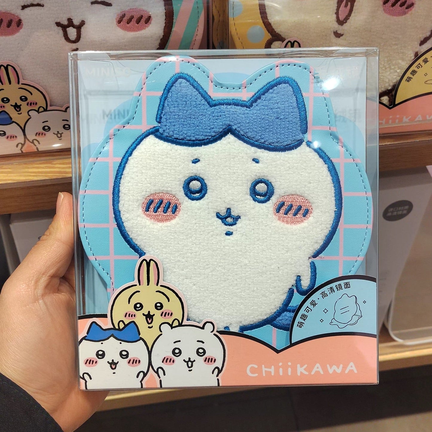ChiiKawa X Miniso | ChiiKawa Hachiware Usagi Fold Magnet Mirror - Kawaii Items  WinnieTheBirds Toy Shop