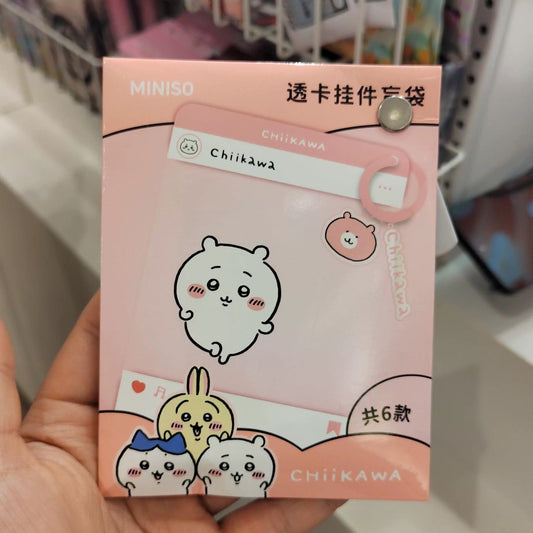 ChiiKawa X Miniso | ChiiKawa Hachiware Usagi Momonga Kurimanju Rakko Plastic Photo Flame Keychain Mystery Bag - Kawaii Items  WinnieTheBirds Toy Shop