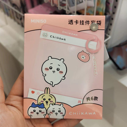 ChiiKawa X Miniso | ChiiKawa Hachiware Usagi Momonga Kurimanju Rakko Plastic Photo Flame Keychain Mystery Bag - Kawaii Items  WinnieTheBirds Toy Shop