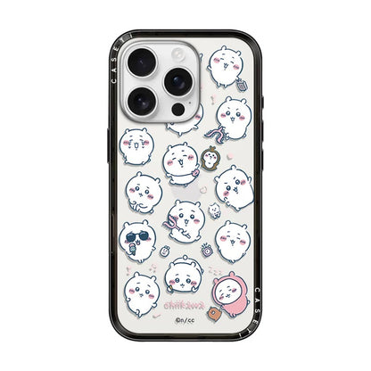 Japanese Cartoon ChiiKawa Clear with Transparent Black Frame New Version Case | Cute Icon & Friends 8 Styles ChiiKawa Hachiware Usagi - iPhone Case 13 14 15 16 17 Pro Promax