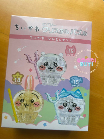 Japan ChiiKawa Crystal Mini 3D Puzzle | ChiiKawa Hachiware Usagi 